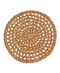 Saro Lifestyle Rustic Charm Seagrass Placemat Set of 4,15"x15"