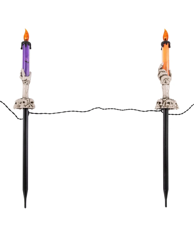 Northlight Led Lighted Skeleton Candle Halloween Decorations - 8.5" - Set of 6