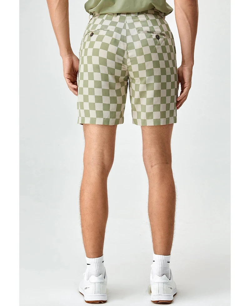 Bellemere New York Men's Two-Tone Checkered Short Pants