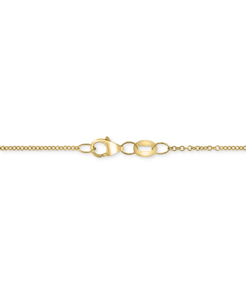 Effy Sapphire (1-1/2 ct. t.w.) & Diamond (1/4 ct. t.w.) Openwork Filigree 18" Pendant Necklace in 14k Gold