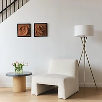 Jaxon 60" Led Contempoary Tripod Floor Lamp with Drum Shade