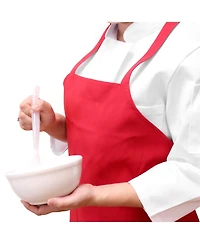 Arkwright Home Arkwright Mariposa Bib Aprons (12 Pack), 33x30, Spun Polyester, Color Options, Adjustable Ties