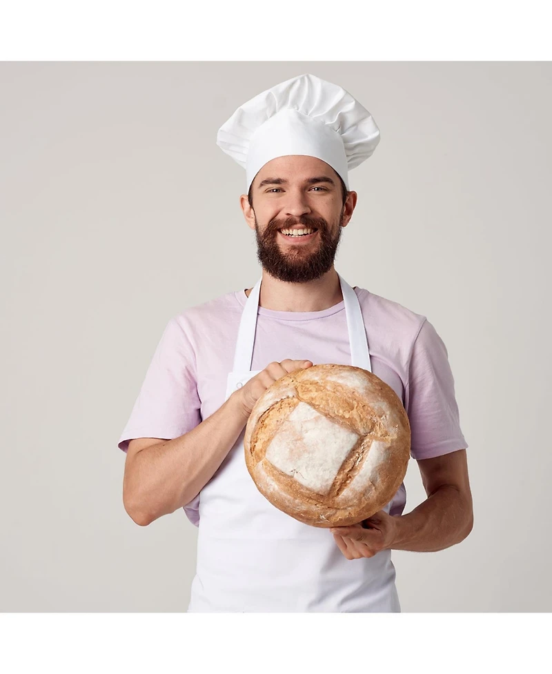 Arkwright Home Arkwright Mariposa Bib Aprons (12 Pack), 33x30, Spun Polyester, Color Options, Adjustable Ties