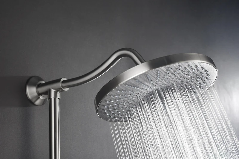 Shower System, With 10" Rain Showerhead, 4-Function Hand Shower, Adjustable Slide Bar And Soap Dish