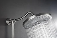 Shower System, With 10" Rain Showerhead, 4-Function Hand Shower, Adjustable Slide Bar And Soap Dish