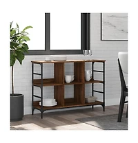 Sideboard Brown Oak 40.2"x12.6"x28.9" Engineered Wood