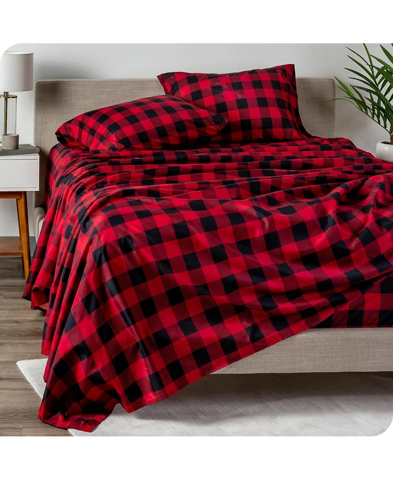 Bare Home Ultra-Soft Double Brushed Seasonal Print Sheet Set