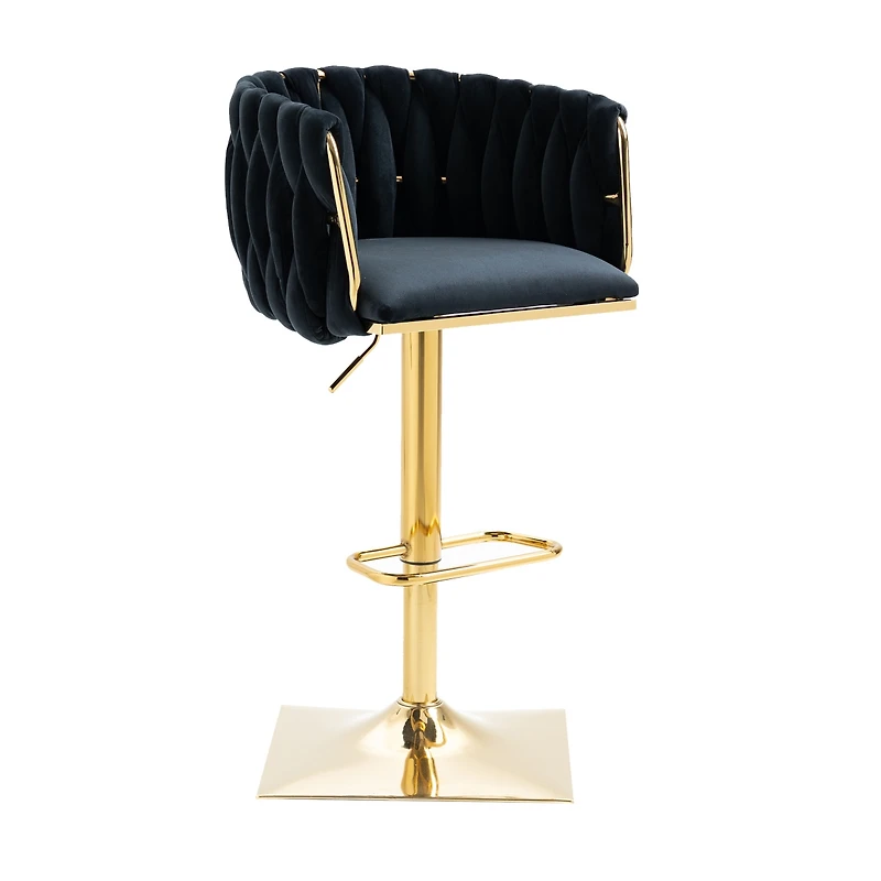 Streamdale Vintage Bar Stools With Back And Footrest Counter Height Dining Chairs
