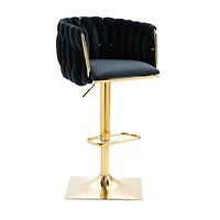 Streamdale Vintage Bar Stools With Back And Footrest Counter Height Dining Chairs