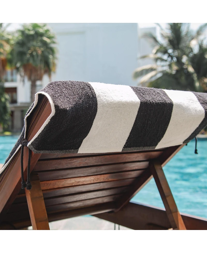 Arkwright Home Tie & Dry Beach Towel (2 Pack), 30x70 in, Soft Ring Spun Cotton, Color Options