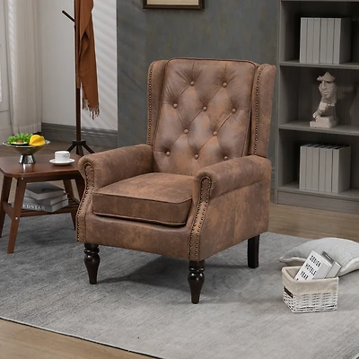Streamdale Wood Frame Armchair, Modern Accent Chair Lounge Chair For Living Room