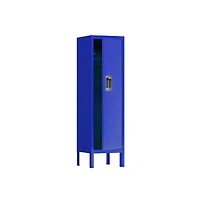 Streamdale Furniture Retro-Style Metal Locker in Blue for Various Spaces