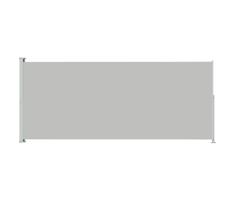 Patio Retractable Side Awning 86.6"x196.9" Gray