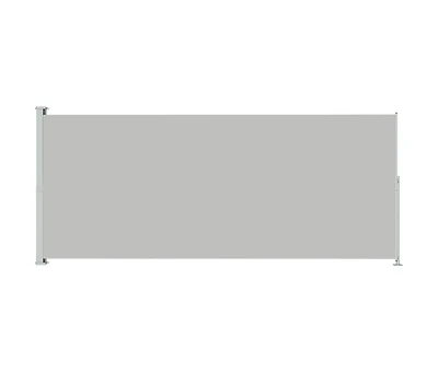 Patio Retractable Side Awning 86.6"x196.9" Gray
