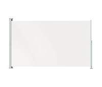 vidaXL Patio Retractable Side Awning 86.6"x118.1" Cream