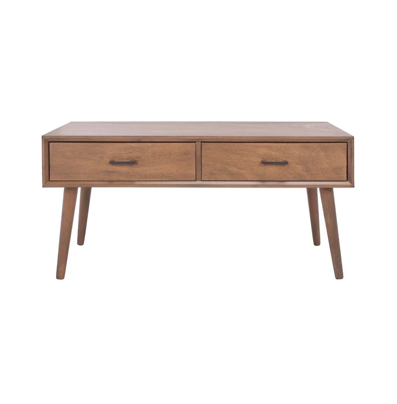 Safavieh Mozart Mid Century 2 Drawer Coffee Table
