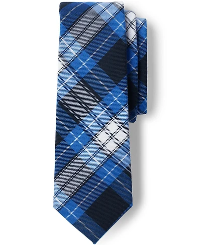 Lands' End Men's School Uniform Adult Plaid To Be Tied Tie