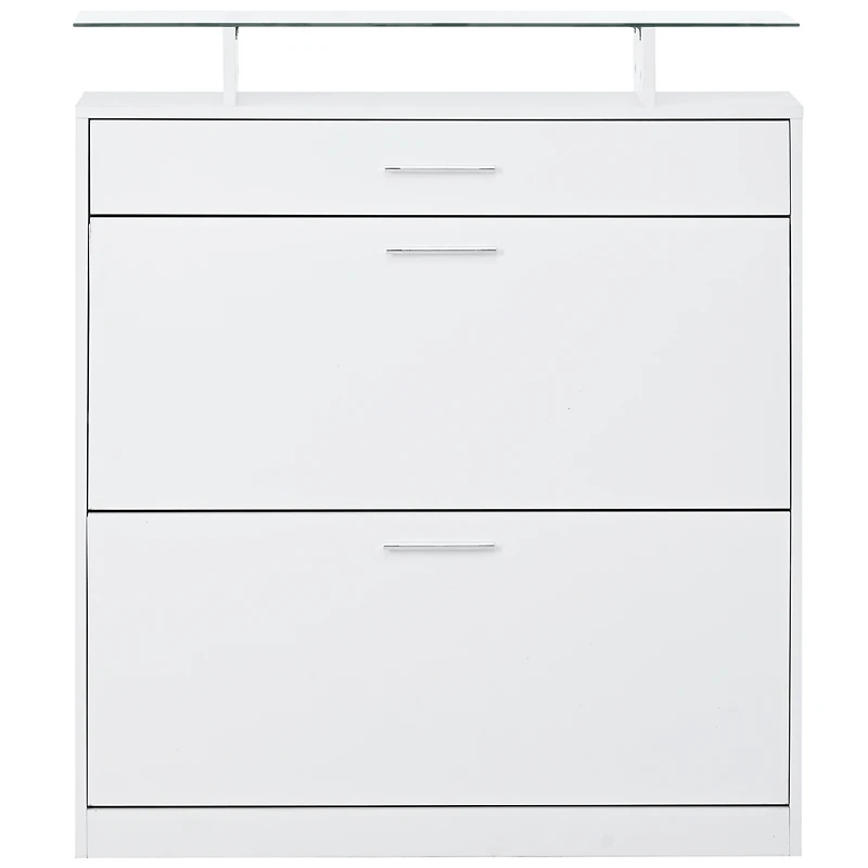 Streamdale Slim Entryway Organizer with Shoe Storage and Led Light