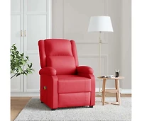 Massage Chair Red Faux Leather