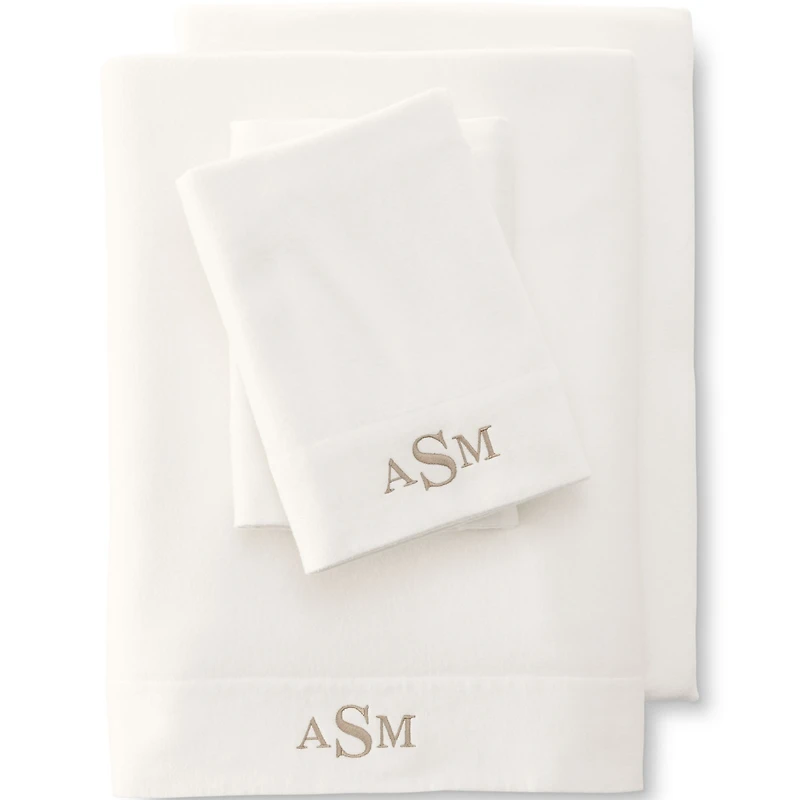 Lands' End Comfy Super Soft Cotton Flannel Flat Bed Sheet - 5oz