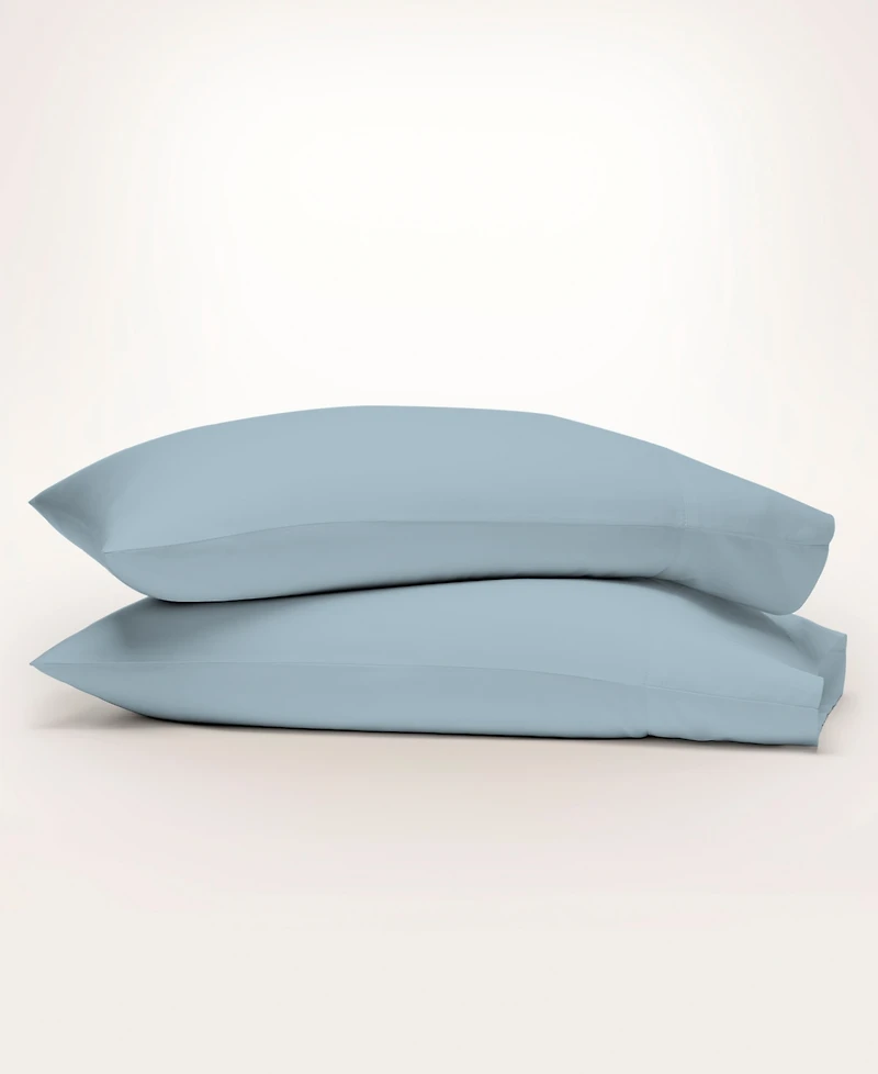 Purity Home 300 Thread Count Brushed Cotton Percale Pillowcase Pair
