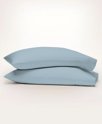 Purity Home 300 Thread Count Brushed Cotton Percale Pillowcase Pair