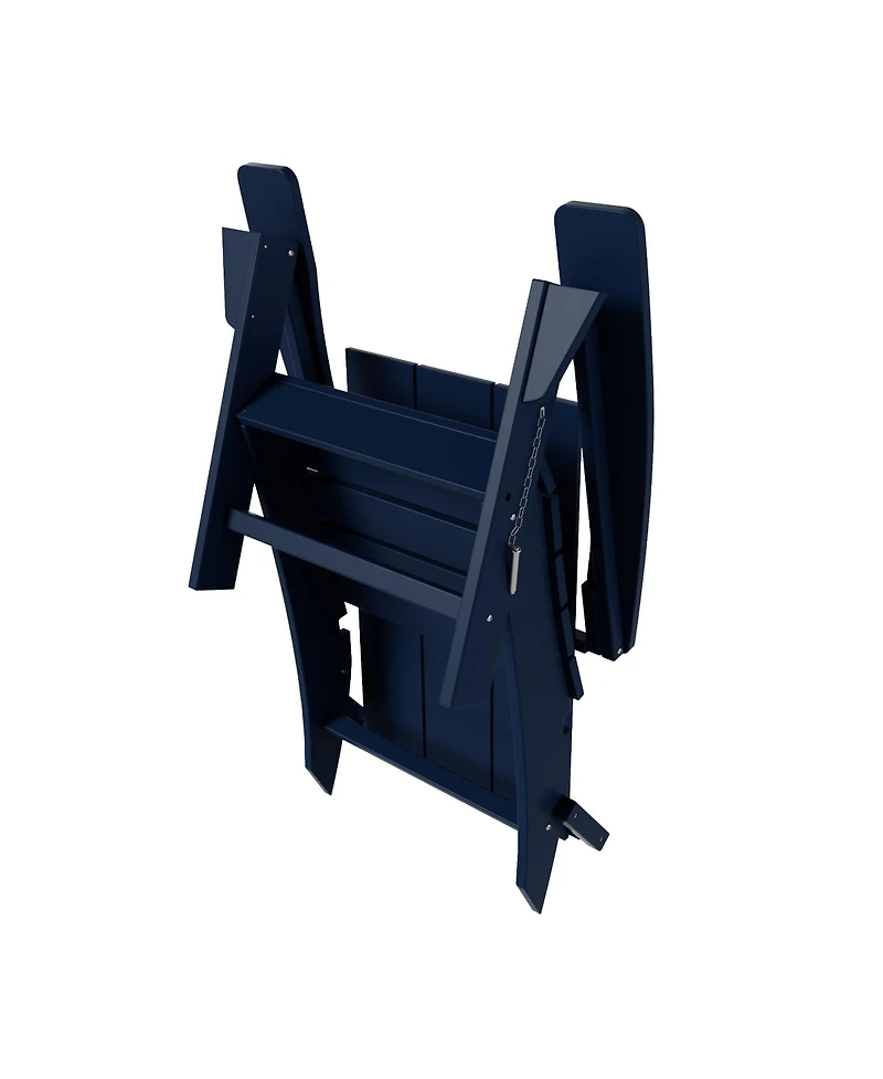 Modern Outdoor Folding Adirondack Chair (Set of 2)