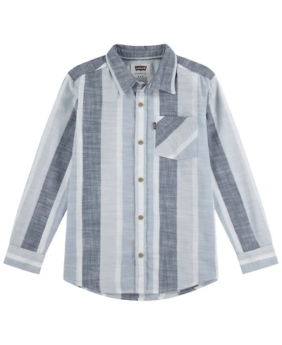 Levi's Big Boys Yarn Dyed Woven Shirt