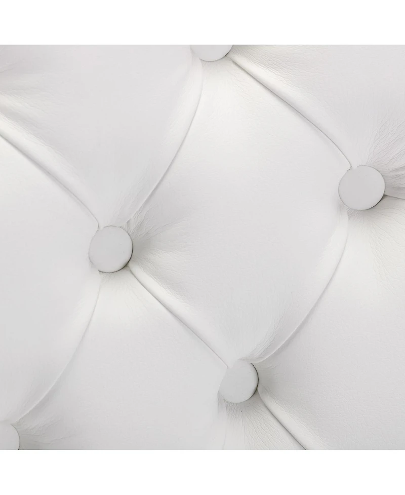 Streamdale Furniture Contemporary Pu & Velvet Dining Chair Set