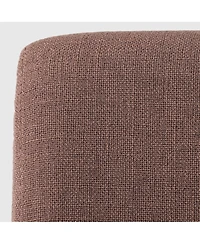 WestinTrends Upholstered Linen Fabric Dining Chair Set of 2