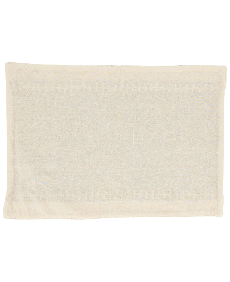 Saro Lifestyle Whipstitched Border Design Placemat Set of 4, 14"x20"