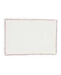 Saro Lifestyle Celena Collection Whip Stitched Design Cotton Placemat Set of 8 13"x19"