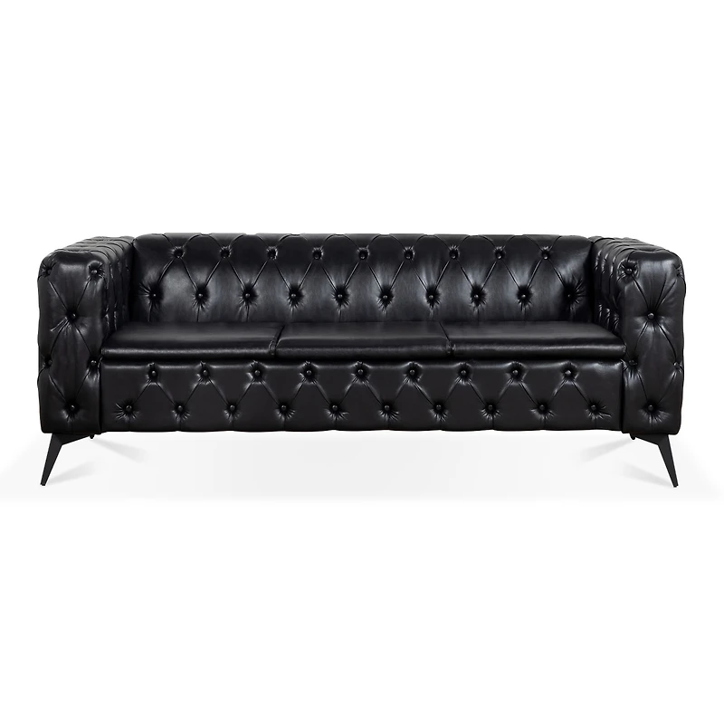 Streamdale Traditional 3-Seater Sofa with Removable Cushions (84")
