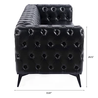 Streamdale Traditional 3-Seater Sofa with Removable Cushions (84")