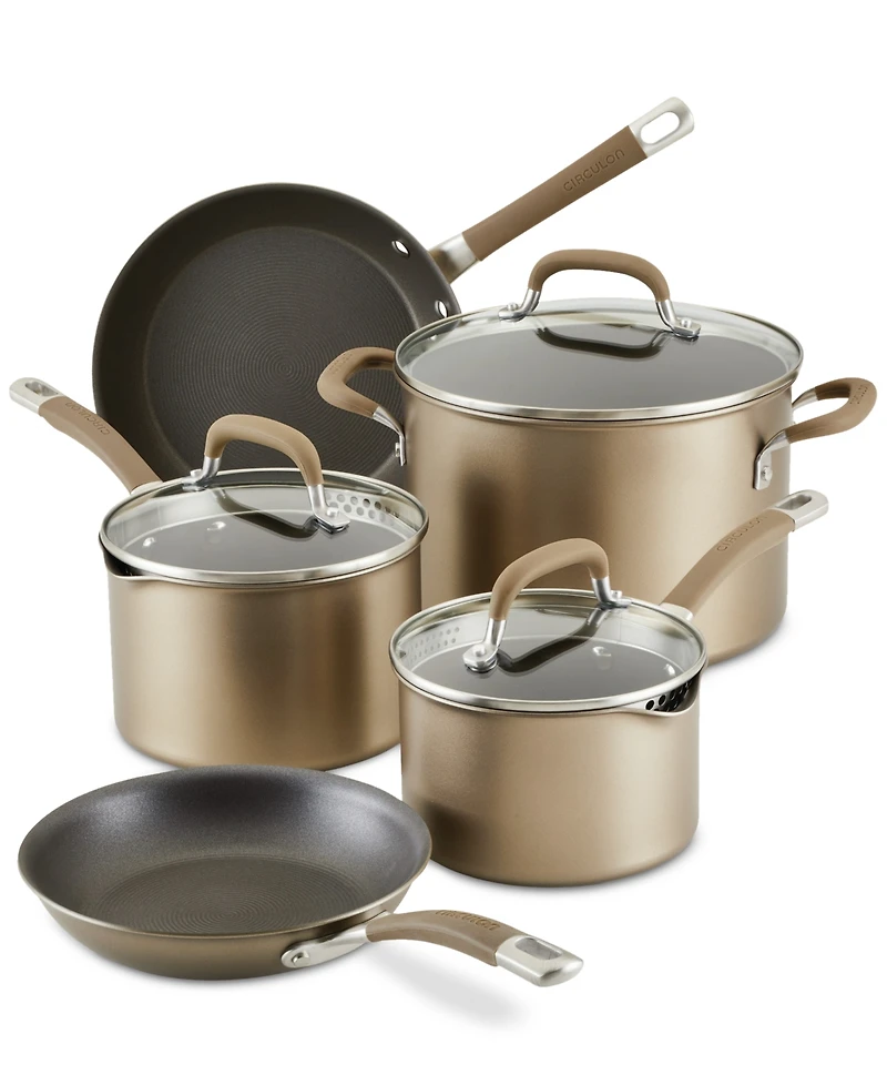 Circulon Premier Professional Hard Anodized 8-Piece Cookware Set