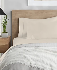 Purity Home 400 Thread Count Cotton Percale 3-Pc. Sheet Set, Twin