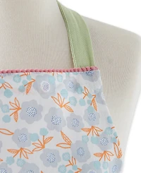 Design Imports Women's Spring Summer Apron Collection Adjustable, Two Large Pockets Extra Long Ties, One Size Fits Most