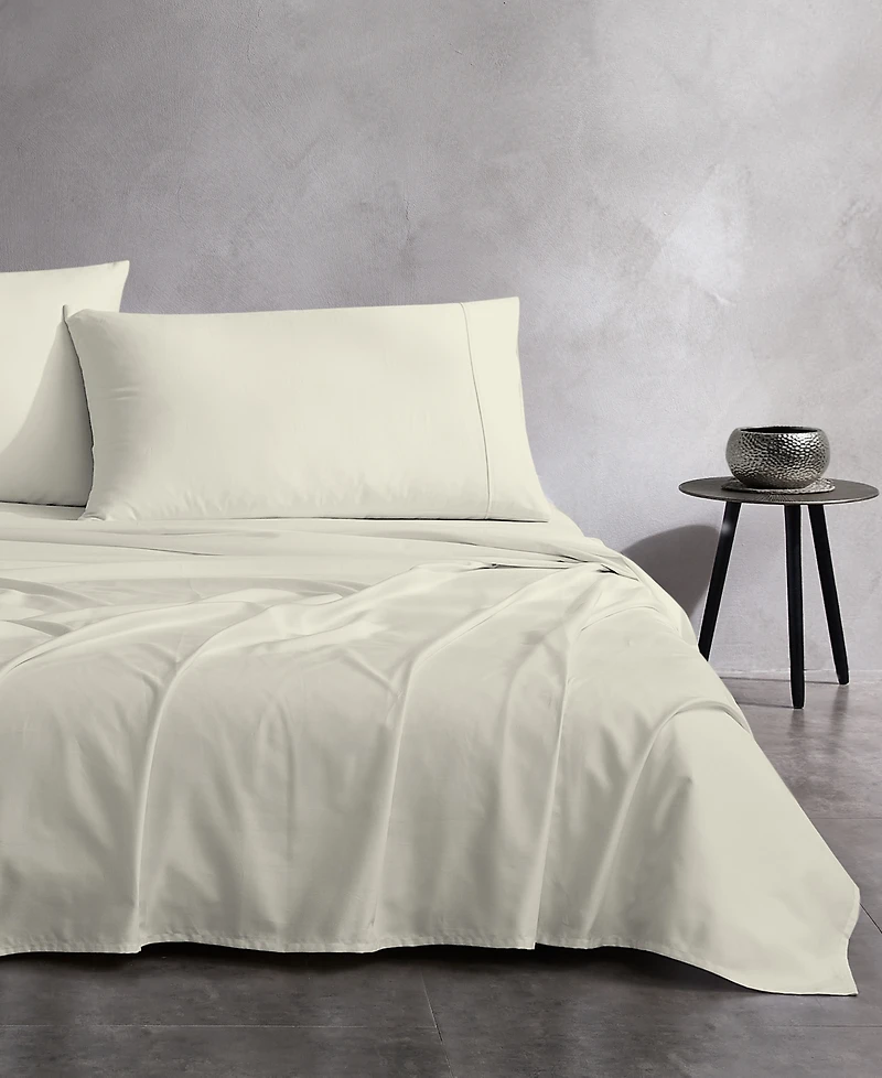 Purity Home 400 Thread Count Wrinkle Resistant Cotton Sateen -Pc. Sheet Set