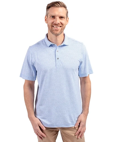 Cutter & Buck Big Tall Virtue Eco Pique Botanical Print Recycled Polo Shirt