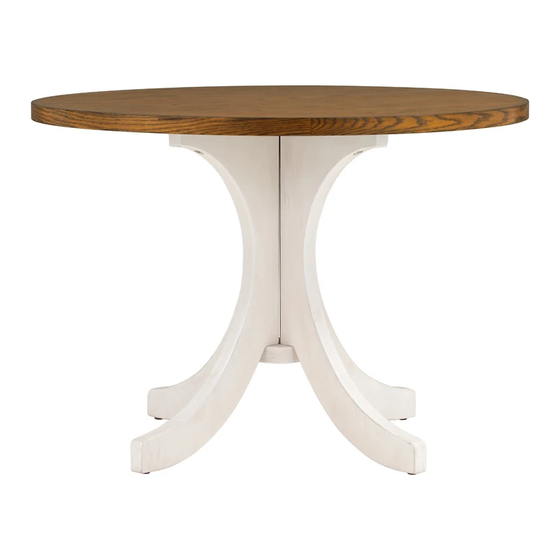 Streamdale Furniture Mid-Century Solid Wood Round Dining Table For Small Places, Table