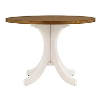 Streamdale Furniture Mid-Century Solid Wood Round Dining Table For Small Places, Table