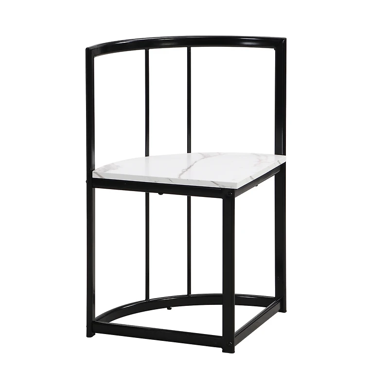 Streamdale 7-Piece Compact Marble Dining Set
