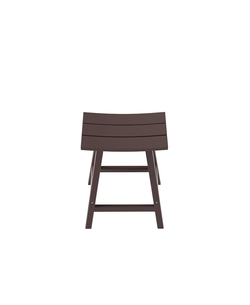 Outdoor Patio Adirondack Counter Height Stool Chair Set of 2