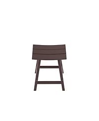 Outdoor Patio Adirondack Counter Height Stool Chair Set of 2