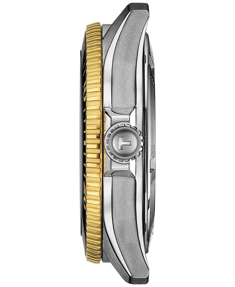 Tissot Men's Swiss Automatic Seastar 1000 Powermatic 80 Two-Tone Stainless Steel Bracelet Watch 40mm