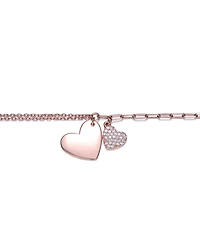 GiGiGirl Cubic Zirconia Adjustable Heart Charm Bracelet