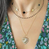 The Lovery Classic Adjustable Bolo Chain Necklace 14K Yellow Gold