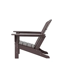 WestinTrends All-Weather Contoured Outdoor Poly Adirondack Chair (Set of 4)