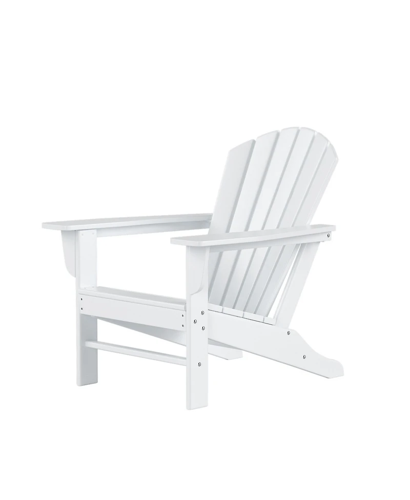 WestinTrends Adirondack Chair with Footrest Ottoman Set (Set of 2)