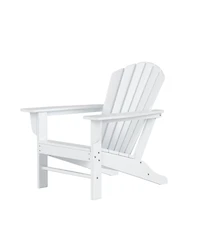 WestinTrends Adirondack Chair with Footrest Ottoman Set (Set of 2)